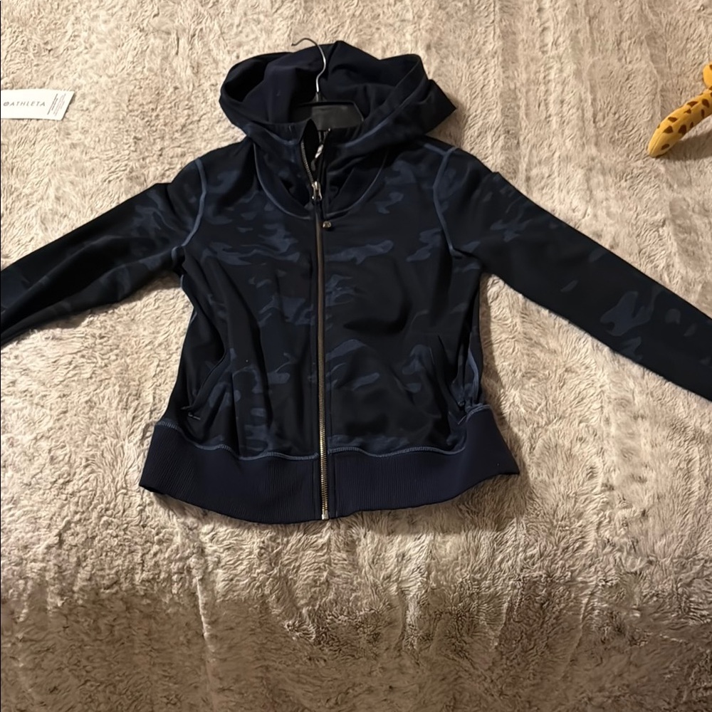 Lululemon Athletica Navy Blue Hooded Jacket